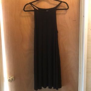 Old Navy Black Jersey Swing Dress